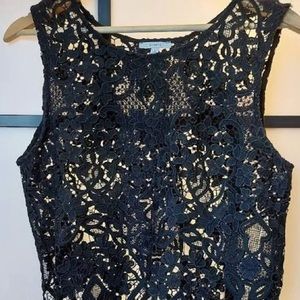 Acemi black lace top